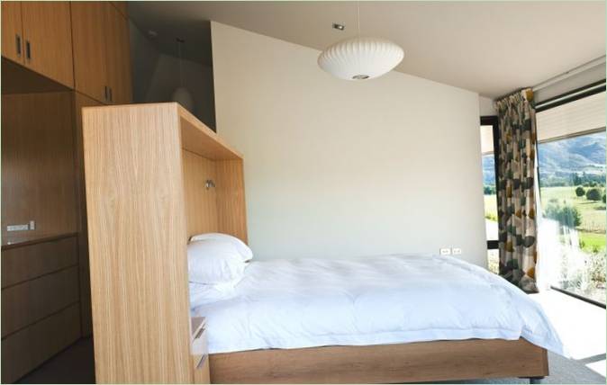 Progettazione degli interni di una camera da letto presso il Wanaka Residence in Nuova Zelanda