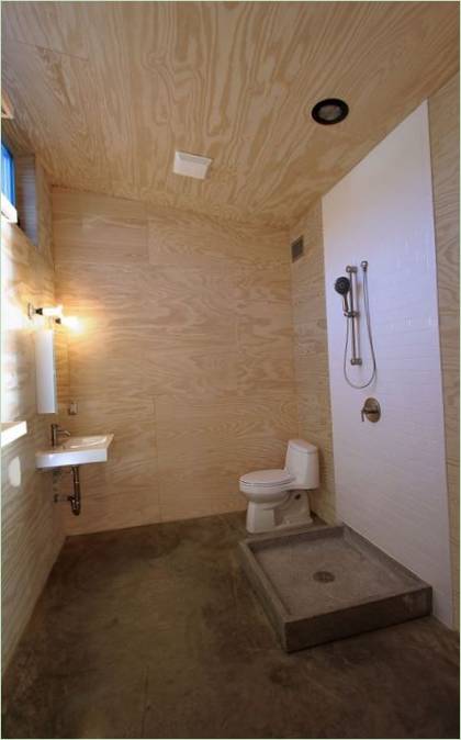 Il bagno della casa di campagna Brushytop negli Stati Uniti