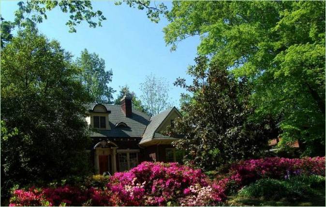Paesaggio del giardino all'inglese