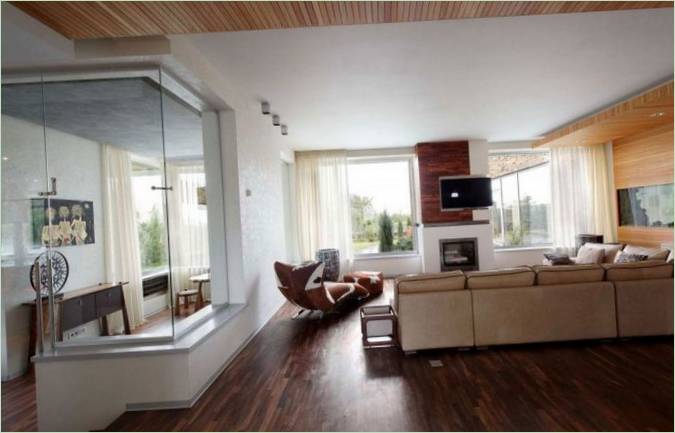 L'interno della casa di Roman Leonidov a Auckland