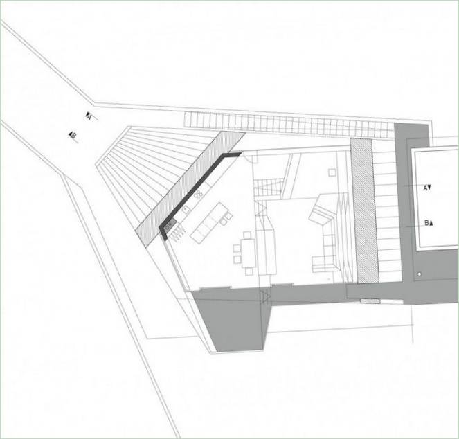 Pianta della Villa H