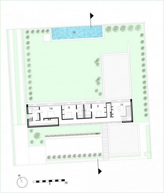 Pianta dell'appartamento Casa 01