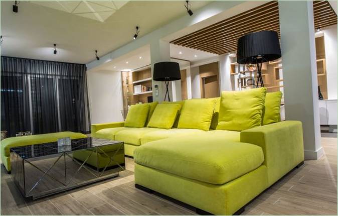 Design degli interni del soggiorno moderno