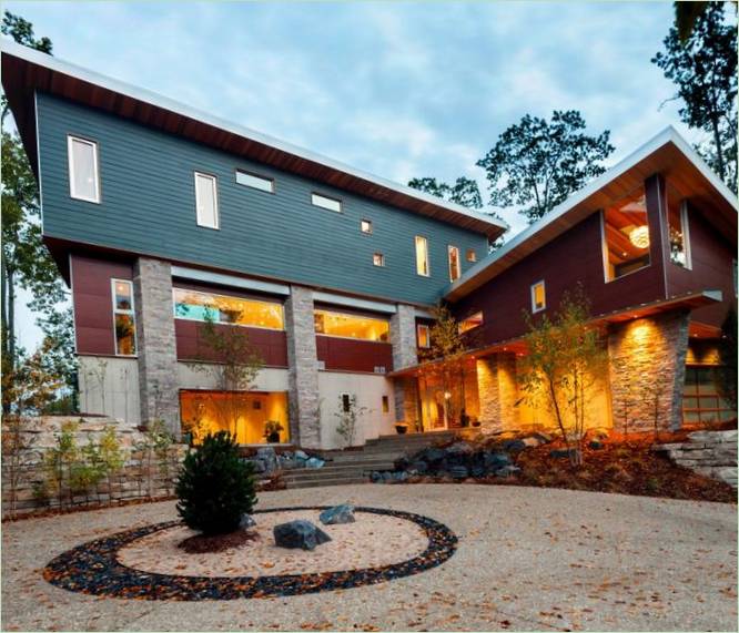 Il design degli interni della casa M-22 nel Michigan, USA