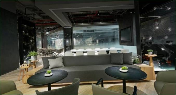 Showroom moderno: un'area lounge