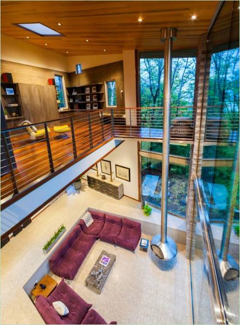 Design degli interni della casa M-22 nel Michigan, USA