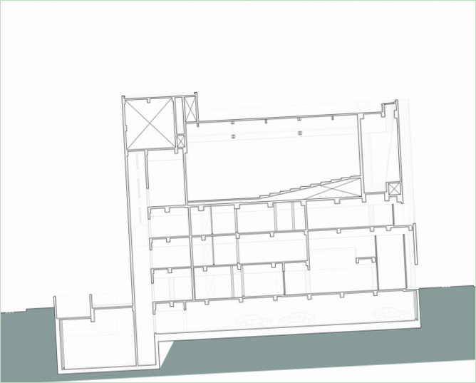 Schema di costruzione della chiesa di Neulsam