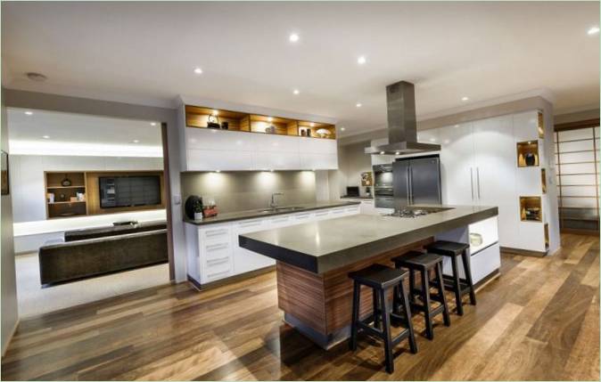 Design della cucina in casa Azumi