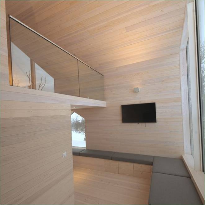 Design degli interni della casa per vacanze Mountain Lodge in Norvegia