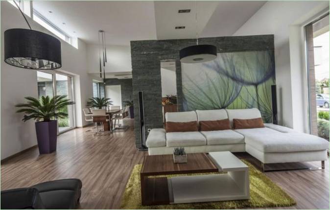 Soggiorno di una residenza familiare in Ungheria