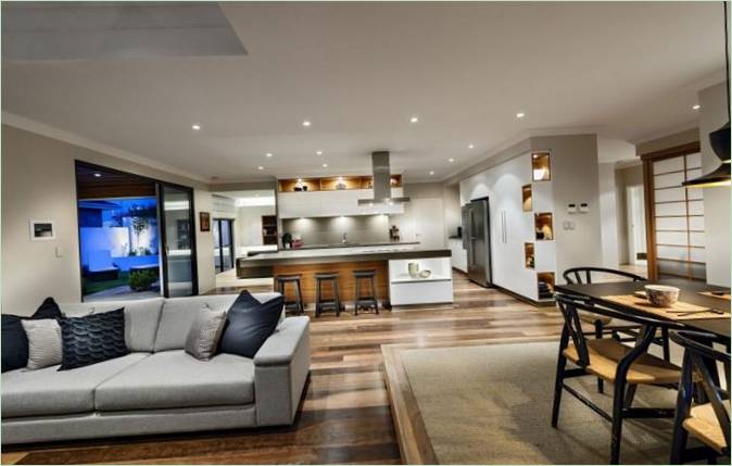 Design degli interni di una casa in Australia