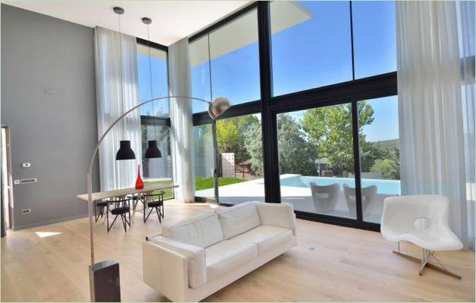 Vetrata panoramica della casa