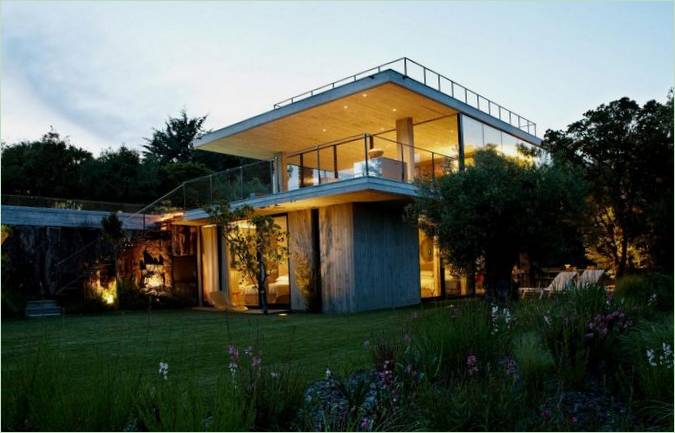 Paesaggio di una casa privata in Francia