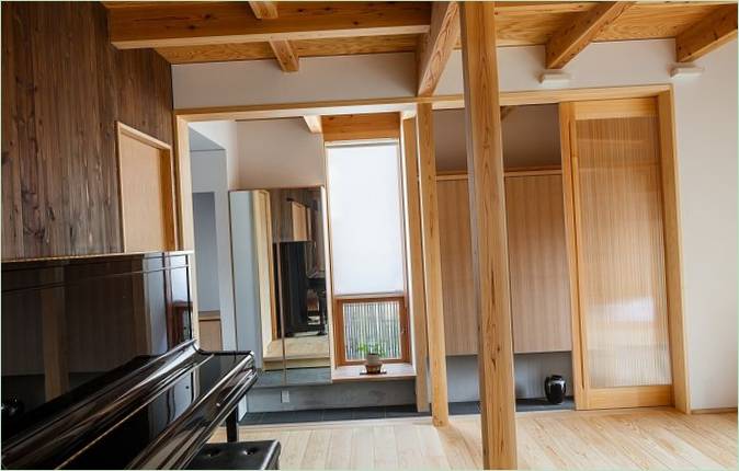 Rivestimento in legno della Cocoon House