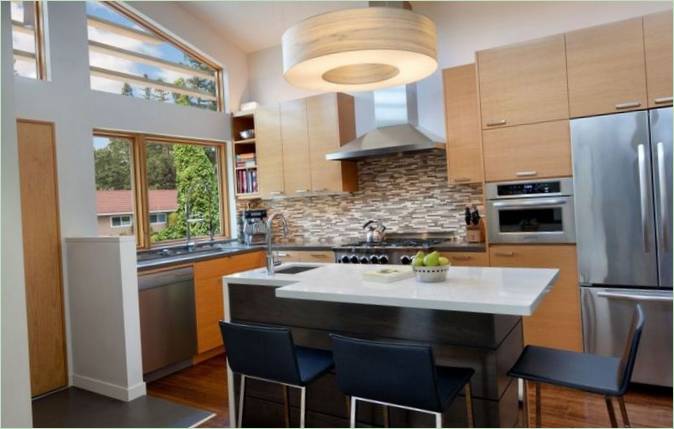 La cucina della casa di campagna Cloud Street House in California
