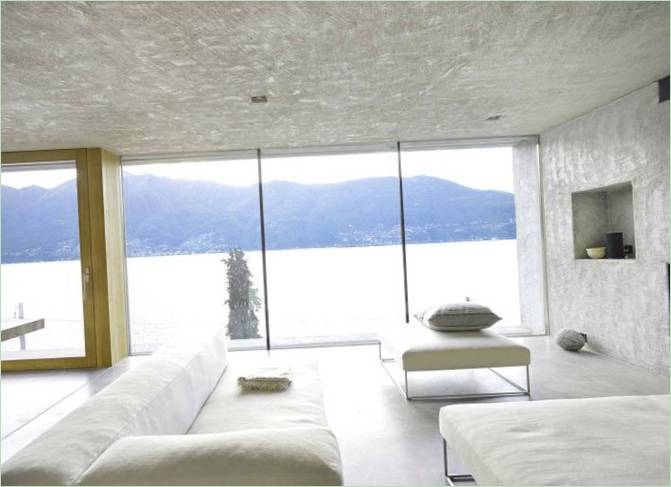 Soggiorno di uno chalet di lusso in Svizzera