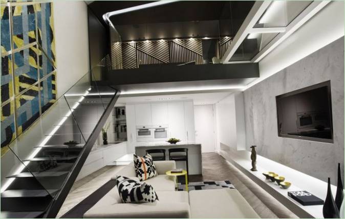 Gli interni all'avanguardia di un appartamento del team di architetti SAOTA in Sudafrica