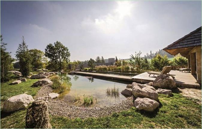 Una piscina a forma di laghetto naturale di Balena GmbH