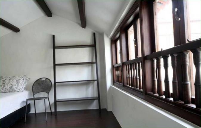 Interno della camera da letto della residenza Neil Road