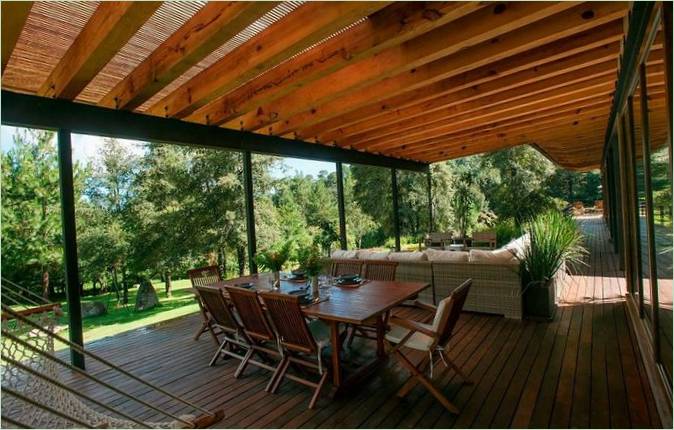 Sala da pranzo in una pergola
