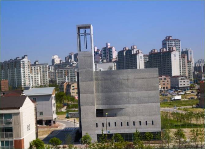 Posizione unica della chiesa di Neulsam