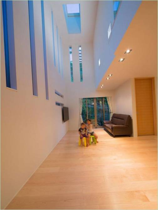Interno del soggiorno della casa privata Casa D