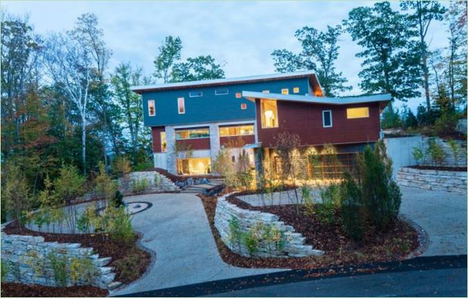 Design degli interni di una casa M-22 nel Michigan, USA