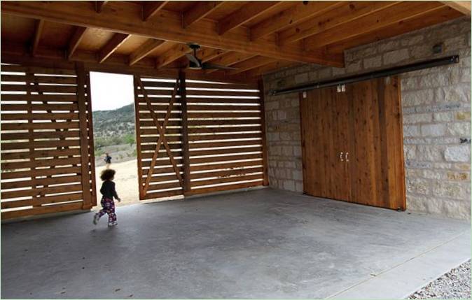 Garage della casa di campagna di Brushytop negli USA