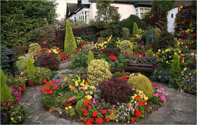 Paesaggio del giardino all'inglese