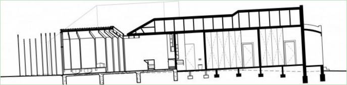 Layout della casa privata Cross Stitch House