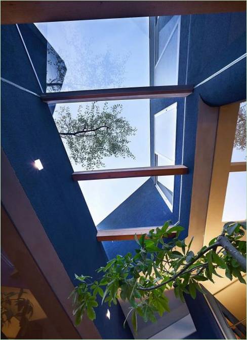 Soffitto di vetro di una casa privata Casa a Uenoshiba