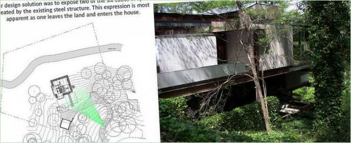 Pianta di una residenza di Raleigh