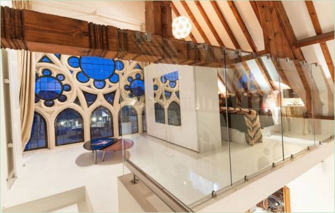 Una camera da letto al 2° piano degli appartamenti Church Conversion a Londra