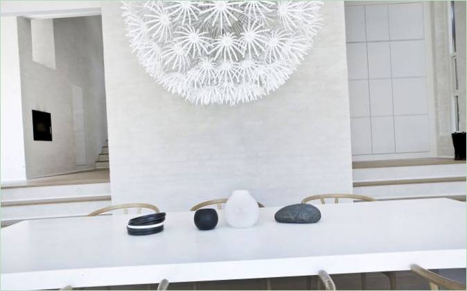 Decorazioni nere in sala da pranzo