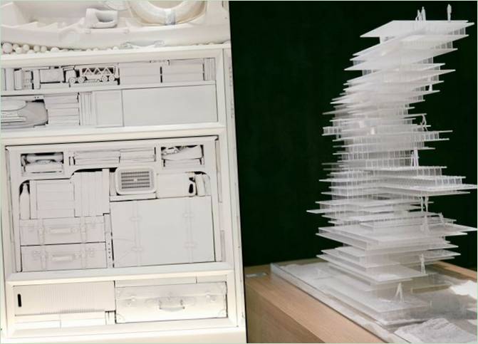 Una mostra moderna: la tempistica della casa-ufficio