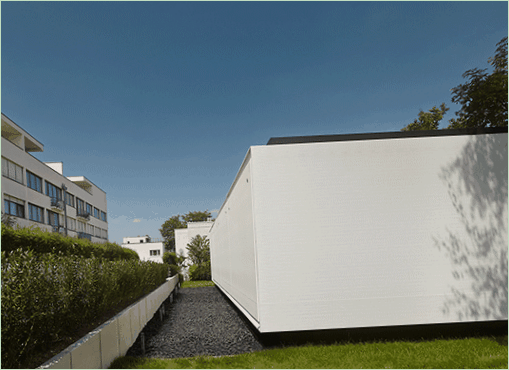 Foto di una casa del futuro trasformabile