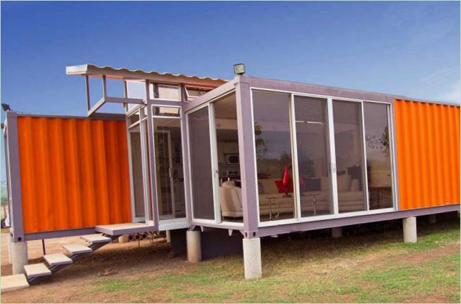 Un design sorprendente in un progetto di casa container