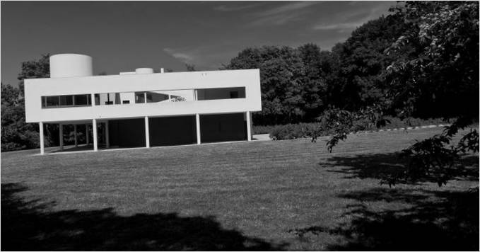 Esterno di Villa Savoye di Le Corbusier