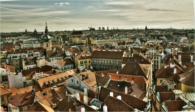 Una vista della città di Praga