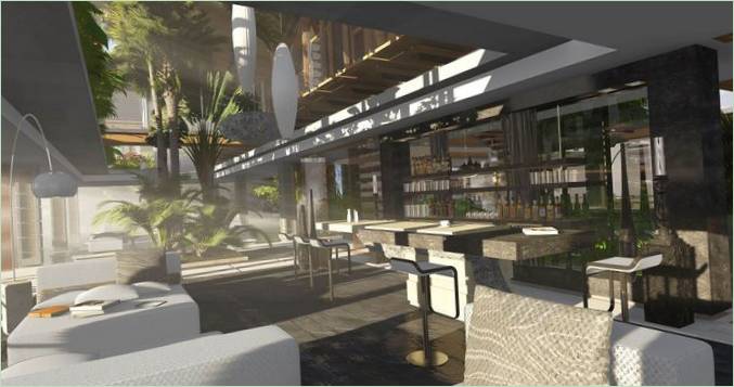 Banco bar al piano inferiore